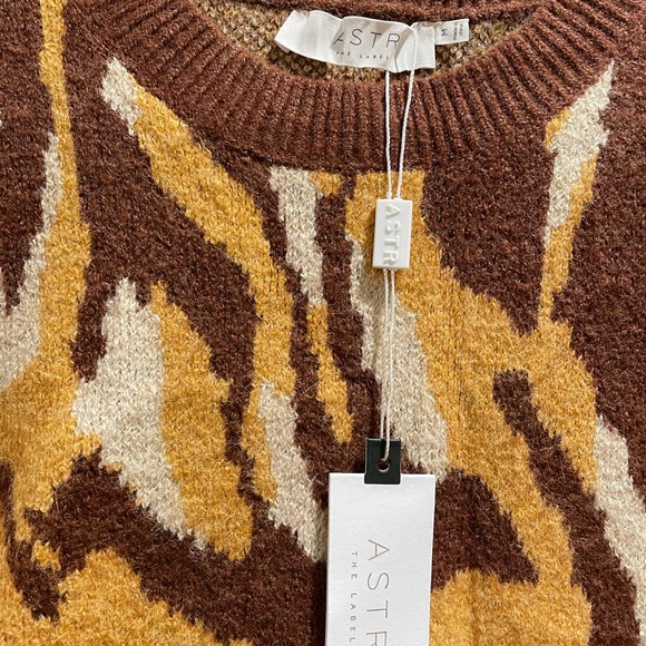 ASTR animal print sweater Oversized fit - Picture 5 of 6